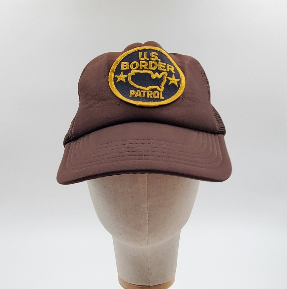 US Border Patrol Vintage Mesh Snap Back Trucker Hat